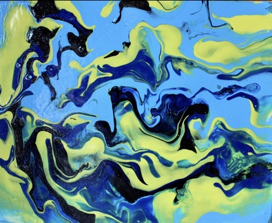 Goldenes Licht im Ozean