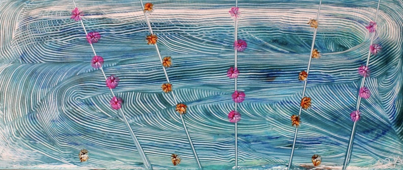 Blüten in der Strömung