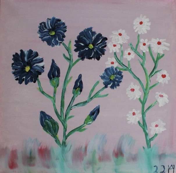 Blumen - Blau trifft Wieß