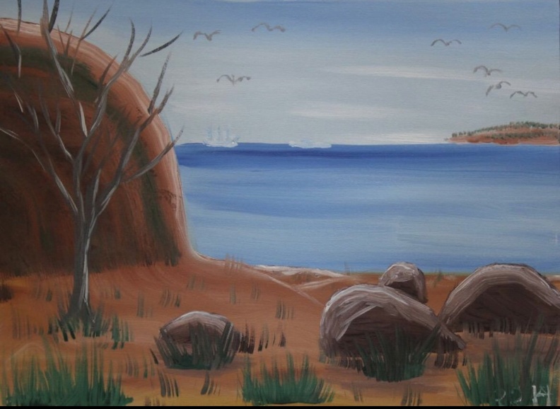 Ostseestrand mit Steilküste