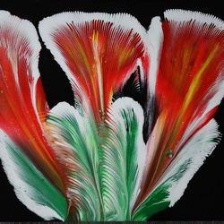 Pouring Technik 30x40 schwarz