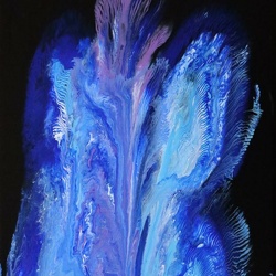 Pouring- & Pinsel - Technik 28x36 schwarz