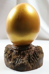 Straußenei Gold (Acrylfarbe)