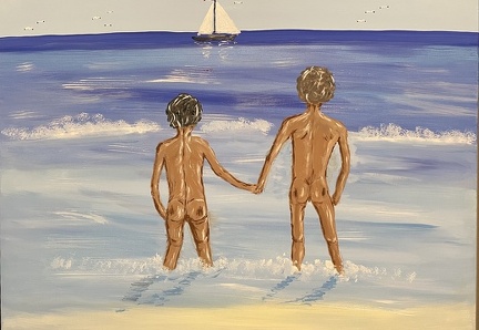Hand in Hand in die Fluten
