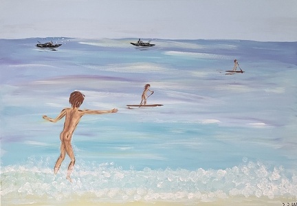 Ein Tag voller Leben am Meer