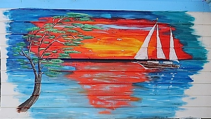 Maritime Wandmalerei