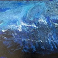 Ozeanische Sinfonie zur blaue Stunde