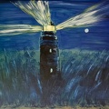 Leuchtturm zur blauen Stunde