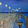 Seebrücke Graal-Müritz zur blauen Stunde