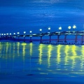 Seebrücke Zingst zur blauen Stunde