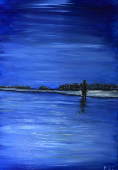 Angekommen (Dierhagen Strand) zur blauen Stunde