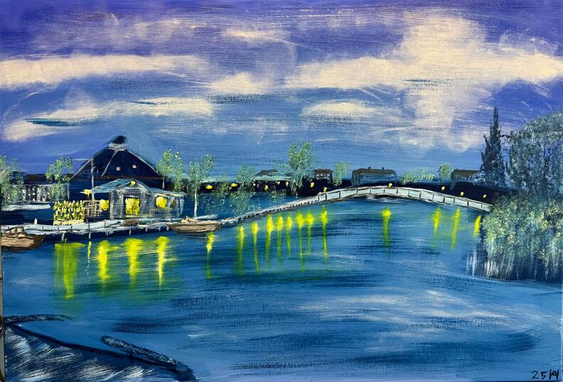 Malchin - Köstereck an der Peene zur blauen Stunde