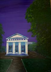 Belvedere bei Neubrandenburg zur blauen Stunde