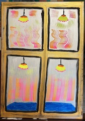 Fenster im Neonlicht 1