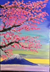 Sakura vor dem Fuji